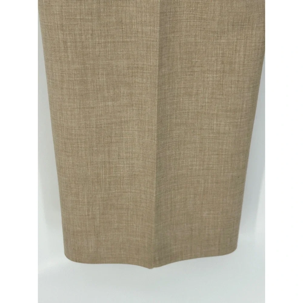 Wilfred Alanya Pant Stretch Suiting High-rise Wide-leg Pant-Heather Oat Beige-12 - Picture 12 of 12